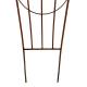 Grand Treillis Evasé Support à Grimpants en Acier Oxydé Grille de Jardin Forme Eventail 1x122x180cm