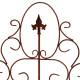 Treillis à Planter Support à Plantes Grimpantes en Acier Oxydé Motif Lys Grille Décoration de Jardin 1x95x212cm