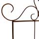 Treillis à Planter Support à Plantes Grimpantes en Acier Oxydé Motif Lys Grille Décoration de Jardin 1x95x212cm
