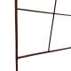Treillis à Planter Support à Plantes Grimpantes en Acier Oxydé Motif Lys Grille Décoration de Jardin 1x95x212cm