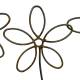 Treillis Fleurs PM Bordure en Acier Oxydée Grille Basse à Motifs Décoration Extérieure 0,5x82x61cm