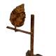 Grand Treillis Décoratif Grille de Jardin en Acier Oxydée Motifs Oiseaux et Feuillage Décoration Champêtre 7x94x124cm