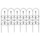 Lot de 2 Bordures Duo de Grilles à Planter en Acier Noir Délimitations de Jardin Peinture Epoxy 2x80x130cm
