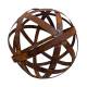 Sphère MM en Acier Boule Décorative à Poser Finition Oxydée Décoration de Jardin Ø40cm