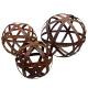 Sphère GM en Acier Boule Décorative à Poser Finition Oxydée Décoration de Jardin Ø49cm